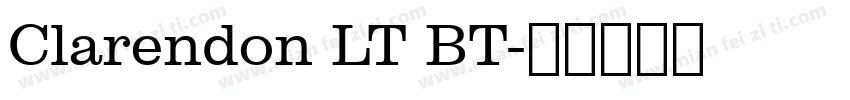 Clarendon LT BT字体转换